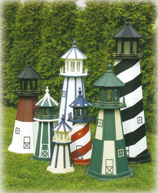 Lawn Decor Lighthouses, Wooden Lighthouse For Yard